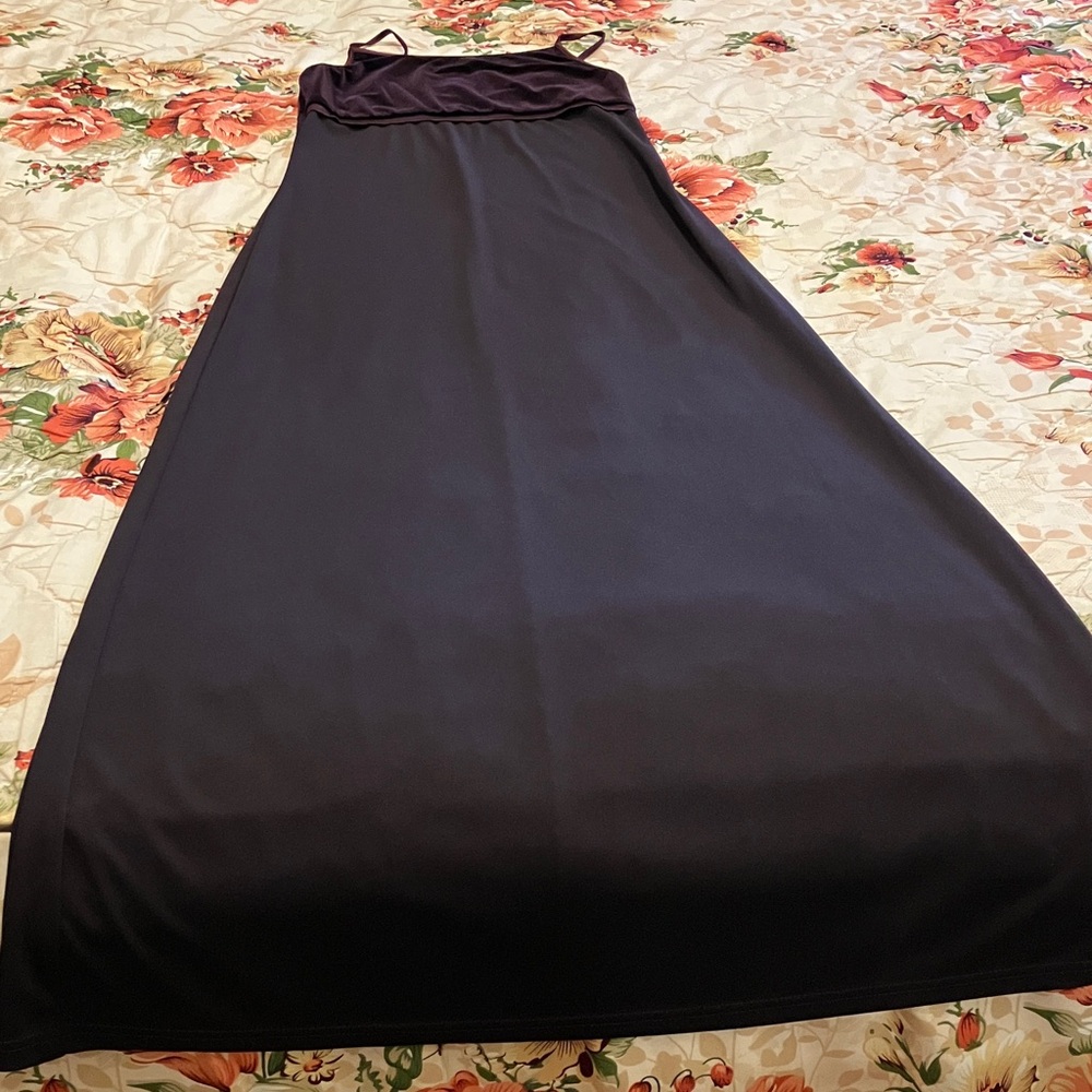 Strapless purple Maxi Dress - Elegant Summer Piece